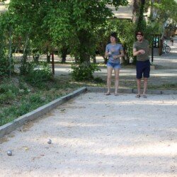 Terrain de pétanque camping Lodges & Nature Avignon